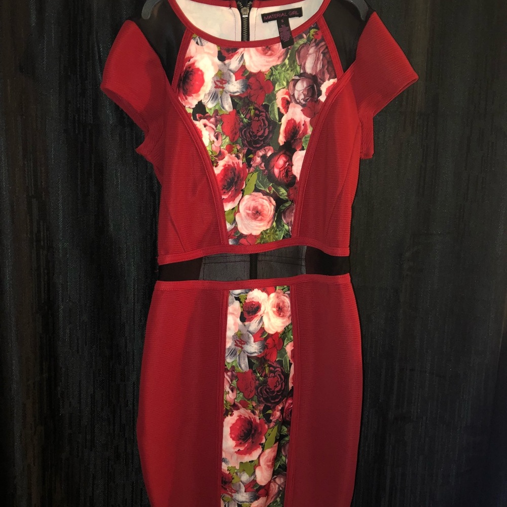 Floral body con dress